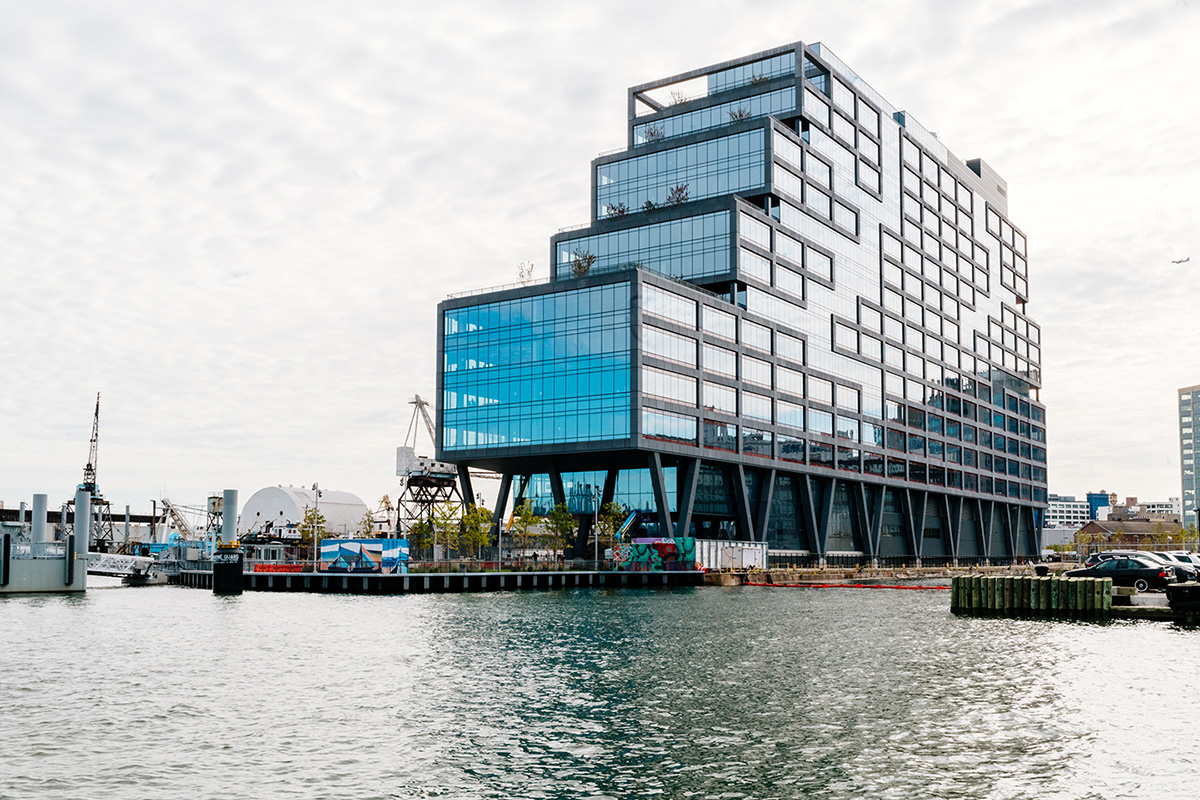 WeWork Dock 72 floats atop the Brooklyn Navy Yard’s storied past