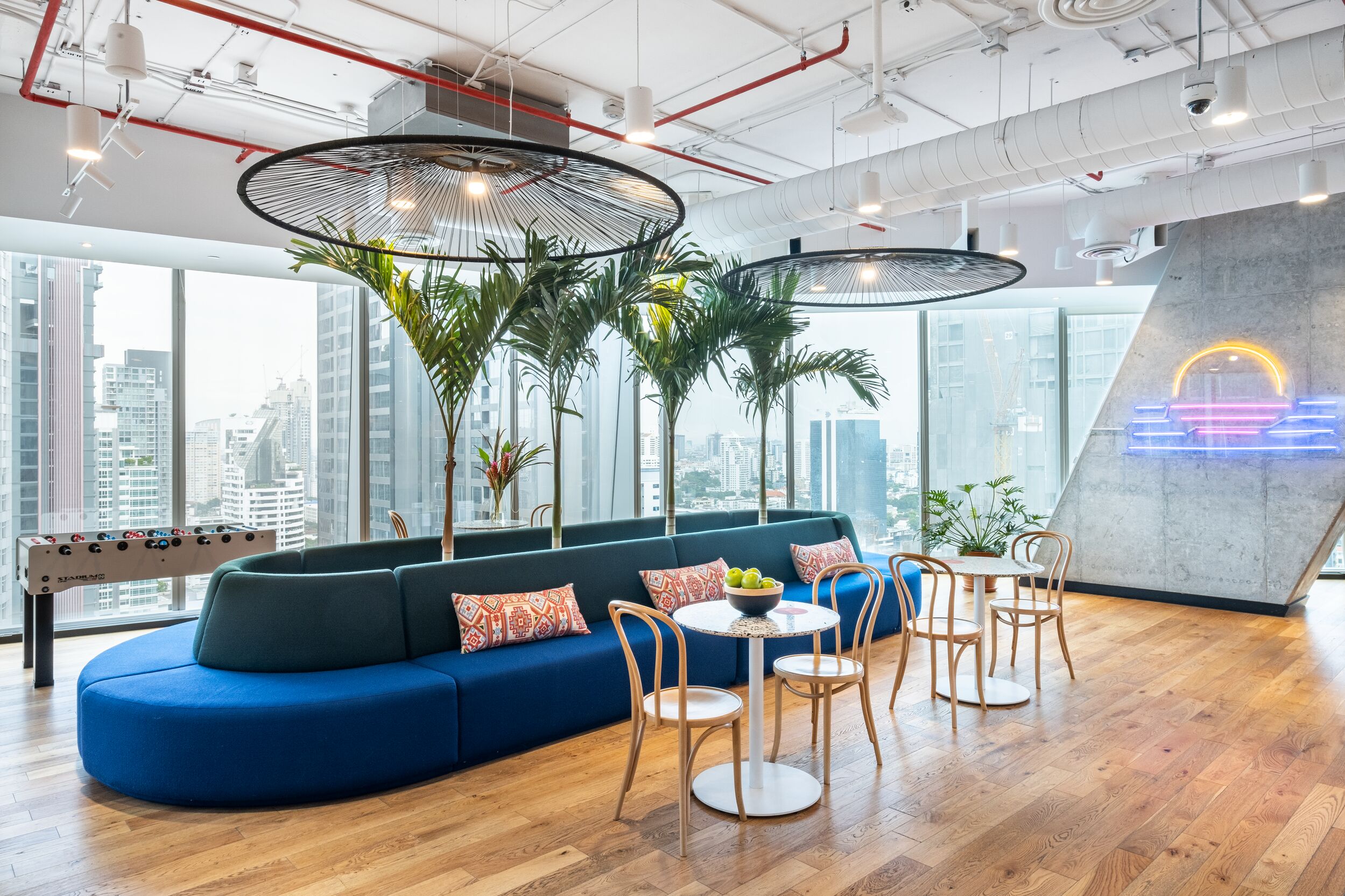 WeWork T-one building Bangkok common area