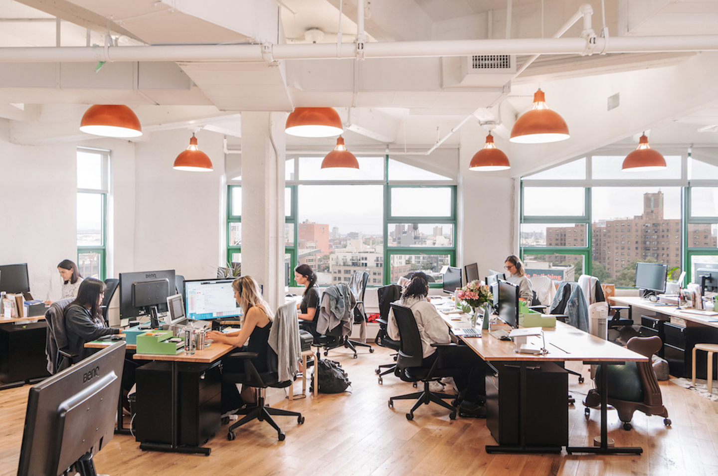 Brooklinen's WeWork headquarters in New York City. Photography by Katelyn Perry